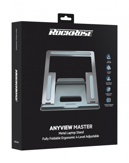 ROCKROSE βάση για laptop Anyview Master, 15.6", ρυθμιζόμενη, γκρι