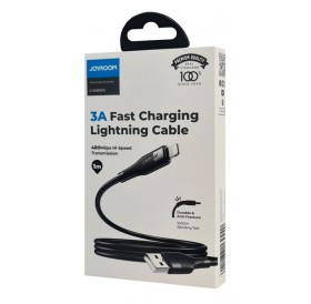 JOYROOM καλώδιο USB σε Lightning S-1030M12, 3A, 1m, μαύρο