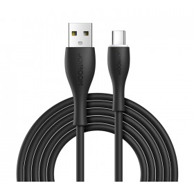 JOYROOM καλώδιο USB σε USB-C S-1030M8 με LED, 3A, 1m, μαύρο