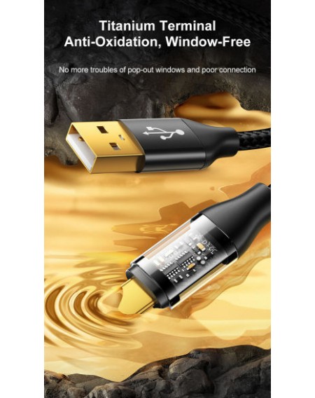 JOYROOM καλώδιο USB-C S-CC100A12, 100W, 1.2m, μαύρο