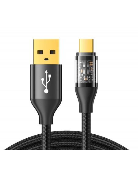 JOYROOM καλώδιο USB σε USB-C S-UC027A12, 3A, 1.2m, μαύρο