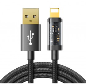 JOYROOM καλώδιο USB σε Lightning S-UL012A12, 2.4A, 1.2m, μαύρο