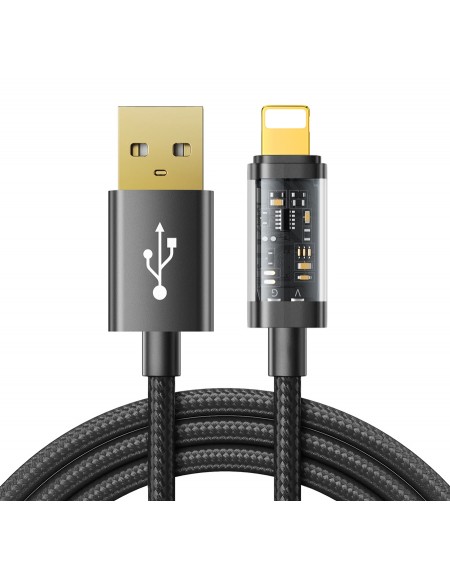 JOYROOM καλώδιο USB σε Lightning S-UL012A12, 2.4A, 1.2m, μαύρο