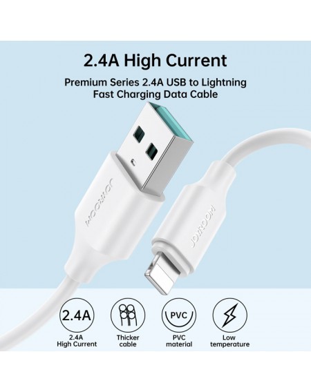 JOYROOM καλώδιο USB σε Lightning S-UL012A9, 2.4A, 1m, μαύρο