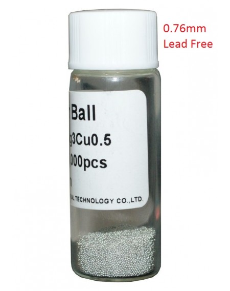 Solder Balls 0.76mm, Lead Free, 12.5k