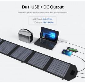 ORICO ηλιακός φορτιστής SCP2-100, με έξοδο USB/USB-C/DC, foldable, 100W