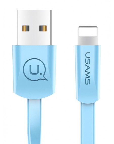 USAMS Καλώδιο USB σε Lightning US-SJ199, 1.2m, μπλε