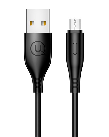 USAMS καλώδιο Micro USB σε USB US-SJ268, 2A, 1m, μαύρο