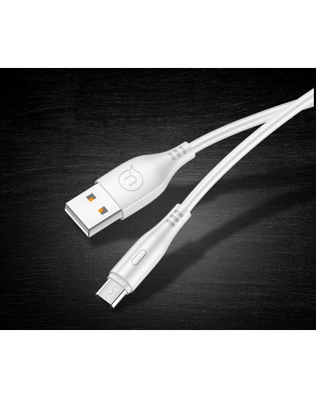 USAMS καλώδιο Micro USB σε USB US-SJ268, 2A, 1m, λευκό