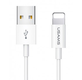 USAMS καλώδιο Lightning σε USB US-SJ283, 2A, 1m, λευκό