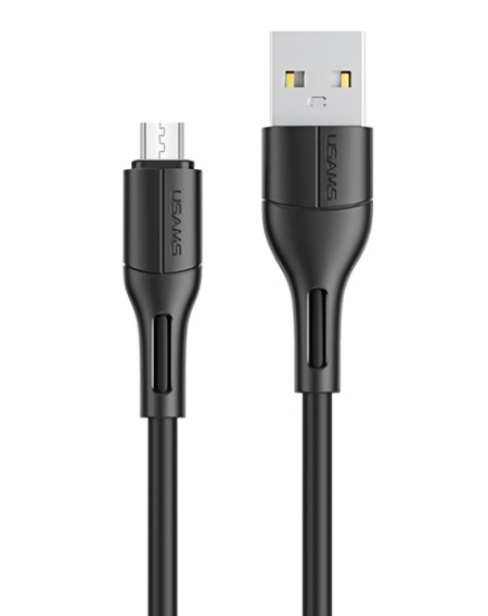 USAMS καλώδιο Micro USB σε USB US-SJ502, 2A, 1m, μαύρο