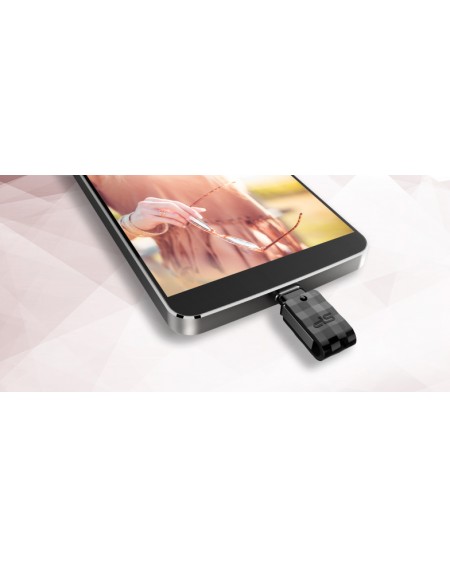 SILICON POWER Dual USB Flash Drive C31, USB 3.1 & Type-C, 64GB, μαύρο
