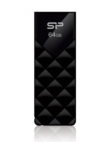 SILICON POWER USB Flash Ultima U03, 64GB, USB 2.0, μαύρο
