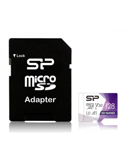 SILICON POWER κάρτα μνήμης Superior Pro microSDXC UHS-I, 128GB, Class 30