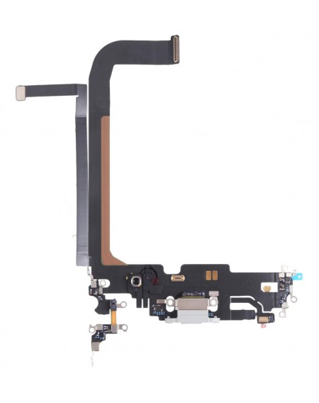 Charging port flex cable SPIP13PM-0003 για iPhone 13 Pro Max, λευκό