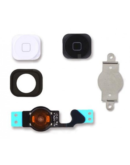 Πλήκτρα Home button με Flex SPIP5-092 για iPhone 5, λευκό & μαύρο