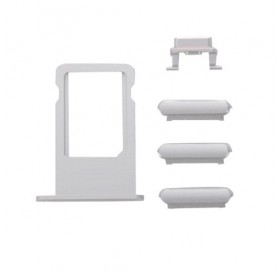 Πλαϊνά πλήκτρα και Βάση Sim για iPhone 7, Silver
