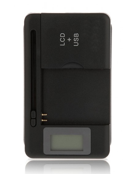 POWERTECH Φορτιστής Μπαταρίας smartphones SS-8, LCD Οθόνη, USB, Black