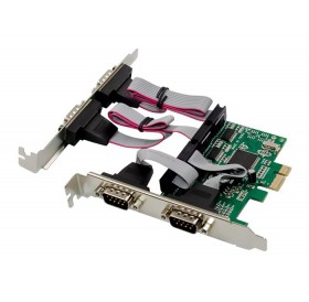 POWERTECH κάρτα επέκτασης PCIe σε 4x RS232 ST310, CH384L