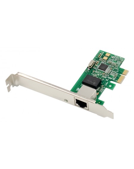 POWERTECH κάρτα επέκτασης PCIe σε 1x RJ45 ST7224, 1000Mbps, WGI211AT