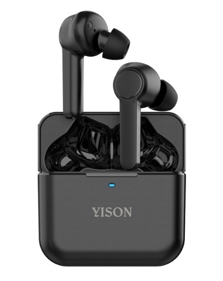 YISON earphones με θήκη φόρτισης T5, True Wireless, μαύρα