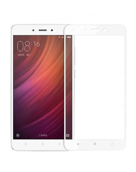 POWERTECH Tempered Glass 5D Full Glue για Xiaomi Redmi Note 4/4X, White