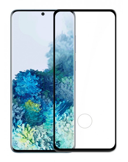 POWERTECH Tempered Glass 5D, Full Glue, Samsung Galaxy S20 Plus, μαύρο