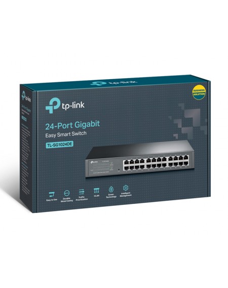 TP-LINK Easy Smart Switch TL-SG1024DE, 24-port 10/100/1000Mbps, Ver 4.20