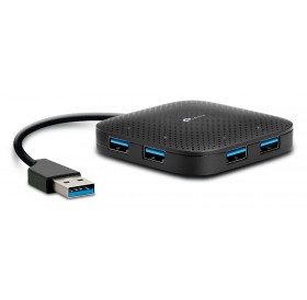 TP-LINK USB hub UH400 USB 3.0, 4x USB 3.0, μαύρο, Ver: 3.0