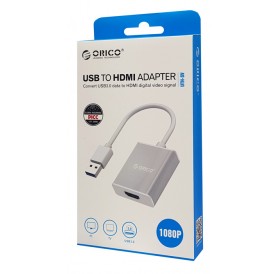 ORICO αντάπτορας USB 3.0 σε HDMI UTH-SV, 1080p, 15cm, ασημί