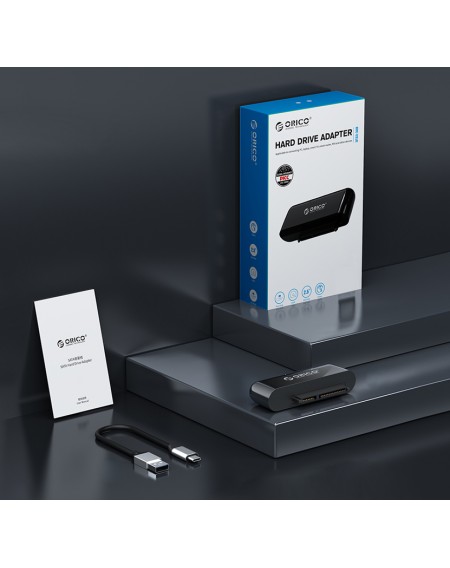 ORICO αντάπτορας USB-C σε SATA UTS3-3A, 5Gbps, καλώδιο USB, μαύρος