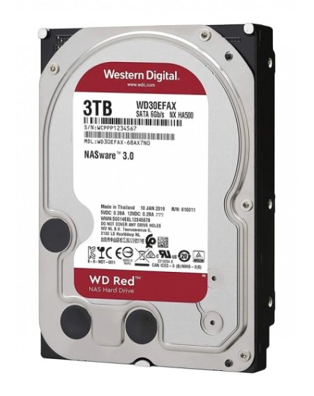 WD σκληρός δίσκος NAS 3.5" Red, 3TB, 256MB cache, 5400RPM, SATA III