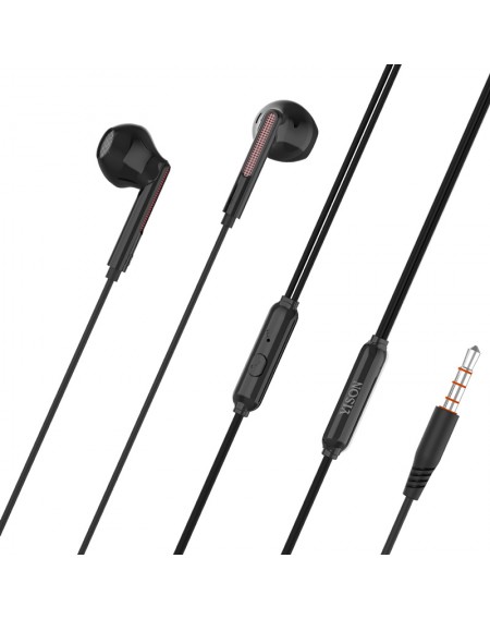 YISON earphones με μικρόφωνο X4, 3.5mm, 1.2m, μαύρα