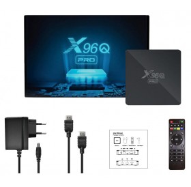 Smart TV Box X96Q-PRO, 4K, H313, 2GB/16GB, WiFi 2.4/5GHz, Android 10