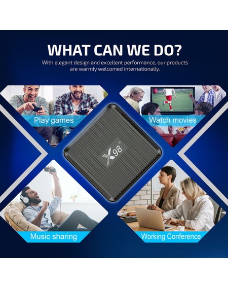 TV Box X98Q, 4K, S905W2, 2/16GB, Wi-Fi 2.4/5GHz, Android 11