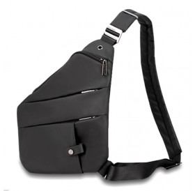 ARCTIC HUNTER τσάντα crossbody XB00041-BK, αδιάβροχη, μαύρη