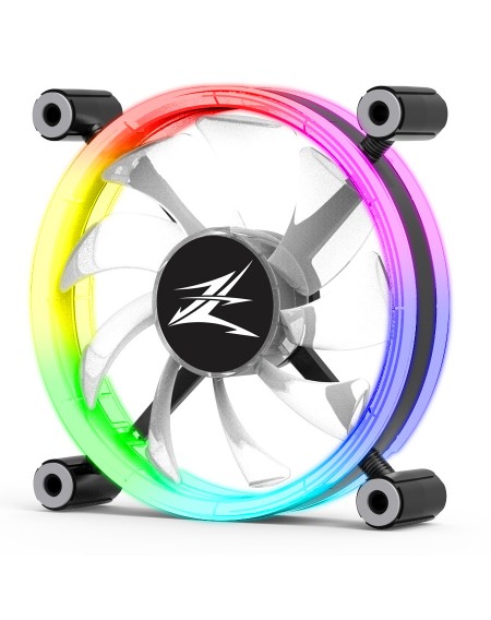 ZALMAN LED ανεμιστήρας ZM-LF120, 120mm, Double-Sided Ring, RGB