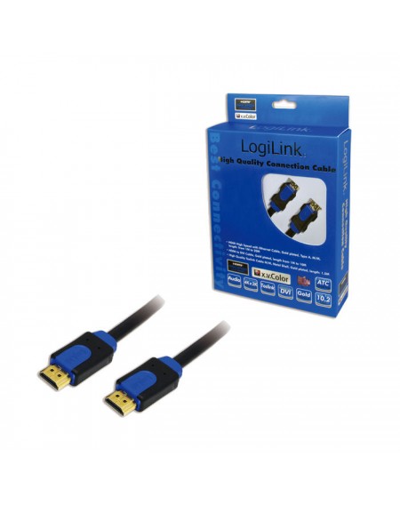 Cable HDMI M/M Retail 2m 4K/30Hz Logilink CHB1102