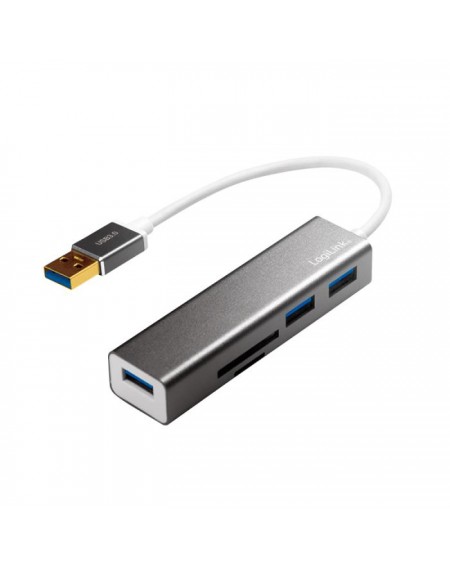 Hub USB 3.0 with Card Reader Logilink UA0306