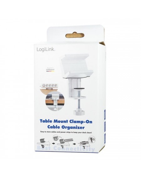 Table Mount Clamp-on Cable Organizer Logilink KAB0067