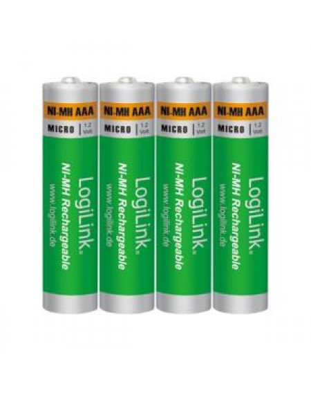 Battery NI-MH Rechargeable AAA 1.2V Logilink LR03RB4 4pcs