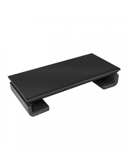 Adjustable Tabletop Monitor Riser+USB ports Logilink BP0141