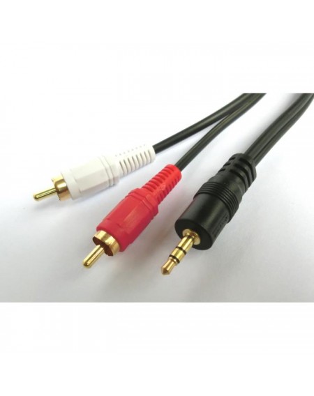 Cable Audio 3.5mm M/2xRCA M 3m Aculine AU-013