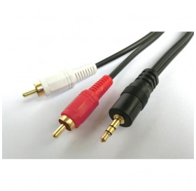 Cable Audio 3.5mm M/2xRCA M 5m Aculine AU-014