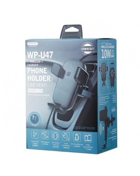 Wireless Charging Holder for Smartphone WK WP-U47 Black
