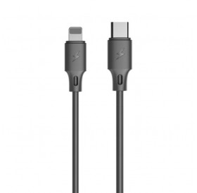Charging Cable WK 18W PD TYPE-C/i6 Black 1m Full Speed  WDC-115 2A