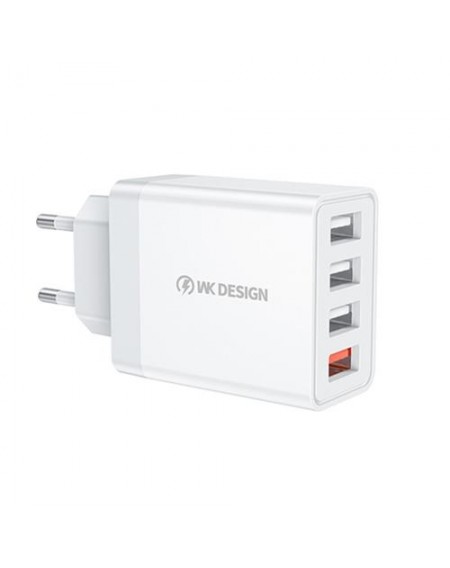 Charger WK 33W USBx4 QC3.0 White WP-U125