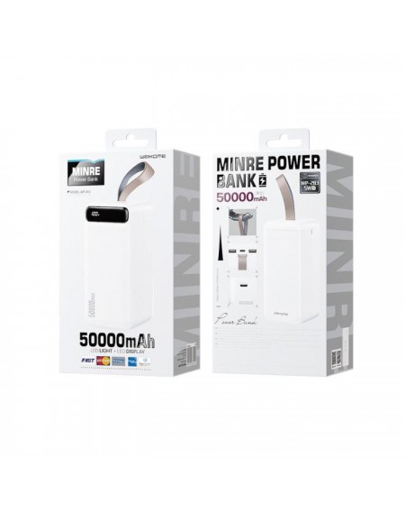 Power Bank WK 50000mAh MINRE White WP-283
