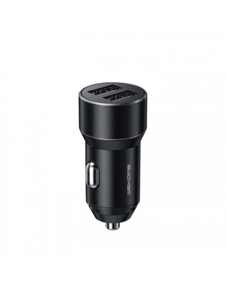 Car Charger WK 15W Dual USB 3.1A Toury Black WP-C36
