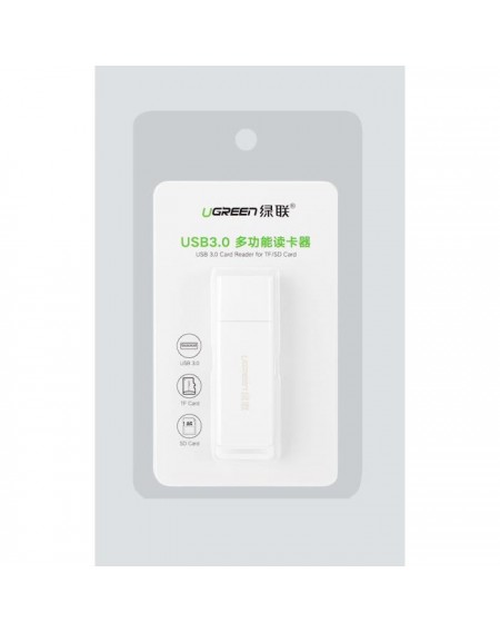Card Reader UGREEN CM104 USB 3.0 White 40753